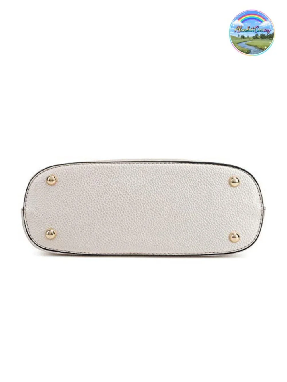 Vegan PU Leather Dome Crossbody Bag Tassel Adjustable Strap